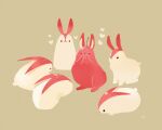  animal apple apple_bunny apple_slice chai_(drawingchisanne) commentary_request food food_art food_focus fruit heart no_humans original rabbit signature simple_background 