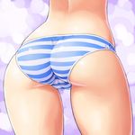  ass ass_focus cameltoe close-up dd_(ijigendd) fat_mons highres os-tan panties skindentation solo striped striped_panties trefoil underwear xp-tan 