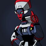  1girl alien blue_eyes breasts humanoid_robot medium_breasts panties ramses76x red_alert_(transformers) red_lips robot simple_background solo transformers transformers_animated underwear white_panties 