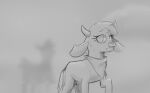  alpaca arizona_cow_(tfh) bodily_fluids bovid bovine camelid cattle creepy duo female feral fog hitsuji mammal monochrome neckerchief paprika_paca_(tfh) silhouette sweat them&#039;s_fightin&#039;_herds 