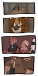  1:2 2016 9:18 anthro biped canid cobalt_(tatsuchan18) collar comic detailed_background english_text eyes_closed fenrir_(tatsuchan18) fur group hair hi_res male mammal mink_(tatsuchan18) open_mouth spade_(tatsuchan18) speech_bubble standing tatsuchan18 text 