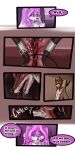  1:2 2017 9:18 anthro bdsm biped canid collar comic daisy_(tatsuchan18) detailed_background dialogue english_text female fenrir_(tatsuchan18) fur group hair hi_res lagomorph leporid male mammal onomatopoeia open_mouth rabbit sound_effects spade_(tatsuchan18) speech_bubble standing tatsuchan18 text trio whip whip_mark 