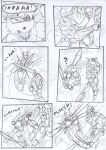  anthro battle_cry black_and_white comic decapitation dialogue duncan_(kitfox_crimson) english_text eye_patch eyewear fail fake_blood fight flying_machine kangaroo kitfox-crimson machine macropod male mammal marsupial mecha melee_weapon monochrome motion_lines onomatopoeia open_mouth question_mark screaming severed_head sketch slicing smoke solo solo_focus sound_effects speech_bubble sword swordfight text weapon 
