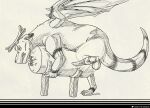  2022 4_legs absurd_res animal_genitalia animal_penis antlers balls breeding_mount chubby_male claws clenched_teeth digitigrade dragon ears_back erection eyes_closed feral fur furred_dragon garo_(artist) garo_(garodragon) genitals hi_res horn kinktober male monochrome penis pivoted_ears raised_tail sheath solo teeth translucent wings 