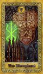  1boy berserk brain brand_of_sacrifice glowing highres skeleton skull tarot teeth the_hierophant_(tarot) user_cxxy8358 void_(berserk) 