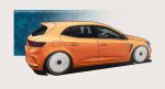  absurdres artist_name bokuya car commentary commentary_request ground_vehicle highres motor_vehicle no_humans original renault renault_megane shadow vehicle_focus watermark 