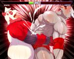  abs anthro bear_hug bodily_fluids cum cumshot defeated dragon duo ejaculation fight gameplay_mechanics genital_fluids giant_panda gui health_bar male male/male mammal muscular nipples orgasm overweight pecs sweat tongue tongue_out tsubasa1110 ursid wrestling 