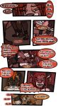  2018 anthro biped collar comic detailed_background dialogue duo english_text fur hair havoc_(tatsuchan18) hi_res hyaenid lying male mammal on_back open_mouth speech_bubble standing tatsuchan18 text 