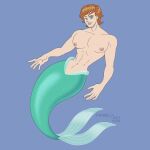  abs animal_humanoid big_pecs blue_eyes disney_style fin fish_tail frankly-art hair humanoid large_pecs lips male marine marine_humanoid merfolk muscular muscular_male navel nipples nude orange_hair pecs red_hair small_waist solo split_form waist wide_hips 