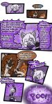  1:2 2018 9:18 anthro biped canid cobalt_(tatsuchan18) collar comic detailed_background dialogue english_text fur group hair hi_res male mammal open_mouth spade_(tatsuchan18) speech_bubble standing tatsuchan18 text trio 