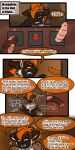  1:2 2022 9:18 anthro biped collar comic detailed_background dialogue dildo english_text fur hair havoc_(tatsuchan18) hi_res hyaenid male mammal open_mouth sex_toy sitting solo speech_bubble standing tatsuchan18 text 
