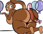  absurd_res balloon big_breasts big_butt bloons_tower_defense breasts brown_body brown_fur butt female fur haplorhine hi_res huge_butt inflatable isolatedartest looking_back mammal monkey ninja_kiwi nude primate raised_tail thick_thighs 
