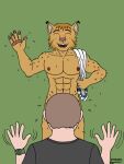  american_football anthro brown_body brown_fur college emillie-wolf felid feline felis fur human humanoid male mammal mascot mascot_costume school scottish solo sport transformation wildcat 