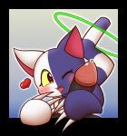  bodily_fluids domestic_cat felid feline felis female genital_fluids genitals hi_res klonoa klonoa_(series) koufun male mammal penis penis_on_face precum tat_(klonoa) video_games 