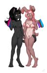  abs androsexual_flag anthro bisexual_pride_colors black_body black_fur black_hair bombay_cat breasts chest_tuft claws colored_nails digitigrade domestic_cat domestic_rabbit duo felid feline felis female female/female floppy_ears fur genitals hair hair_over_eye hand_holding interspecies lagomorph las_lindas leporid lgbt_pride long_ears long_hair lop_ears lop_rabbit love mammal multicolored_body multicolored_fur muscular muscular_female nails navel nude one_eye_obstructed oryctolagus pink_body pink_fur pink_hair pink_nails ponytail pride_colors prime_(las_lindas) pussy rabbit rachael_saleigh romantic romantic_couple small_tail smile story story_in_description taffy_(las_lindas) tail_around_waist tan_body tan_fur toe_claws torisa tuft webcomic yellow_eyes 