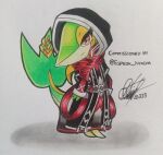  angry anthro biped clothing female food generation_5_pokemon green_body hi_res hood ideltasarc333 leaf_tail nintendo noodles pokemon pokemon_(species) red_eyes robe shadow snivy snout solo video_games white_body yellow_body 