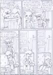  anthro black_and_white bodily_fluids bottomwear clothing comic crying dasyuromorph dialogue didelphid door duo english_text eyes_closed eyewear female friends furniture glasses hair hand_behind_back hand_on_face hand_on_shoulder hands_on_own_face hands_on_shoulders kitfox-crimson kylee_(kitfox-crimson) looking_at_another looking_at_partner looking_away looking_down mammal marsupial monochrome on_sofa open_mouth pants plant plate pockets rumour_(kitfox-krimson) runway sad safe_(container) shelf shirt sitting sitting_on_sofa sketch skirt smile smirk sofa speech_bubble tank_top tears text thylacine tissue tissue_box topwear tree window 