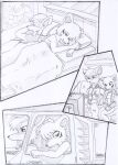  anthro arm_out bed bed_sheet bedding black_and_white bottomwear canid canine car clothing comic convenient_censorship dasyuromorph driver driving duo embrace female fur furniture hair hand_on_shoulder hands_together hug jacket kitfox-crimson looking_back lying lying_on_bed male male/female mammal marsupial monochrome multicolored_body multicolored_fur no_dialogue novus_(kitfox-crimson) nude on_bed pants pillow poster romantic romantic_couple rumour_(kitfox-krimson) sad sketch sleeping smile smirk sofa television thylacine topwear two_tone_body two_tone_fur vehicle watching_tv window worried 