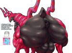  all_fours antennae_(anatomy) anus balls big_balls big_butt black_eyes butt collaboration english_text feral generation_5_pokemon genitals hi_res huge_butt looking_at_viewer looking_back male multicolored_body nintendo nude obleacream perineum pokemon pokemon_(species) puffy_anus scolipede solo text video_games yellow_sclera 