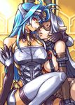  akihidekawa breasts dual_persona gloves kos-mos kos-mos_(archetype) large_breasts lowres multiple_girls thighhighs time_paradox xenosaga xenosaga_episode_i 