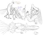  2022 anthro anus arabic_text armor avian beak beak_fetish beak_play beak_sex beakjob bird briefs clothed clothing dialogue digital_media_(artwork) duo falcon falconid feathers forearms galliform genitals hands_on_hips head_grab headgear headwear hi_res low-angle_view male male/male multiple_perspectives oral partially_clothed penis peregrine_falcon phasianid religious_clothing religious_headwear russian_text scaled_forearms scaled_legs scales sex shabnack_(artist) signature tail_feathers talons text turban turkey underwear wings worm&#039;s-eye_view 