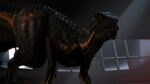  16:9 2022 3d_(artwork) 4k absurd_res all_fours black_body black_scales blurred_background claws detailed_background digital_media_(artwork) dinosaur dromaeosaurid feral fog forward_arm_support hi_res hybrid indoraptor inside ivorylagiacrus jurassic_park jurassic_world looking_away male male_(lore) multicolored_body multicolored_scales orange_eyes pupils reptile ripper_(jurassic_world) scales scalie sharp_teeth slit_pupils smile solo spikes teeth theropod thick_thighs two_tone_body two_tone_scales universal_studios walking widescreen yellow_body yellow_scales 