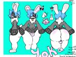  anthro anus big_(disambiguation) bulge butt genitals lagomorph legomorph leporid male mammal penis rabbit solo submissive submissive_male yoka yokaboo 