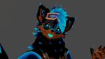  anthro blender_(software) blender_cycles blue_body blue_fur eyewear eyewear_on_head fur goggles goggles_on_head harness hi_res kaminofox male rexouium solo 