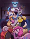  animal_crossing anthro ball_fondling balls bedroom_eyes big_breasts big_butt breasts butt cartoon_network cxrryart disney female fondling friendship_is_magic genitals group handjob harem hasbro hi_res human human_on_anthro humanoid interspecies isabelle_(animal_crossing) judy_hopps kumi_(cxrryart) maiyze male male/female mammal my_little_pony narrowed_eyes nicole_watterson nintendo penile pinkie_pie_(mlp) rouge_the_bat seductive sega sex smile smirk sonic_the_hedgehog_(series) the_amazing_world_of_gumball thick_thighs video_games wide_hips zootopia 