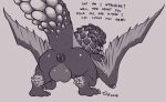 anus balls bazelgeuse big_balls big_butt butt capcom claws dragon feral flying_wyvern genitals inviting looking_at_viewer male membrane_(anatomy) membranous_wings monster_hunter presenting presenting_hindquarters puffy_anus scales scalie solo thick_tail thick_thighs toby_art video_games wings wyvern 