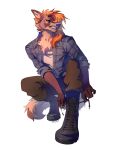  2022 5_fingers anthro black_sclera breasts canid canine clothed clothing digital_media_(artwork) eyebrows eyelashes female fingers looking_at_viewer mammal orange_eyes reilukah simple_background solo white_background 
