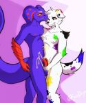  anthro bodily_fluids canid canine canis cobra dalmatian domestic_dog duo esayian_(oc) frottage gb_creator_(oc) genital_fluids male male/male mammal muscular muscular_anthro pecs peeing reptile scalie secretdwagon sex snake urine watersports 