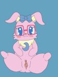  absurd_res blue_eyes blush bow_ribbon butt domestic_rabbit dwarf_rabbit eyewear female genitals glasses hi_res jewelpet jewelry lagomorph leporid luna_(jewelpet) magic167 mammal necklace netherland_dwarf_rabbit oryctolagus presenting presenting_hindquarters presenting_pussy pussy rabbit sanrio sega sega_toys spread_legs spreading 