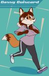  absurd_res canid canine exercise female fox hi_res jogging mammal 