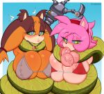  amy_rose anthro anthro_on_feral areola bestiality big_breasts breast_squish breasts breasts_frottage cleavage clothed clothing eulipotyphlan fellatio female feral genitals hedgehog hi_res huge_breasts hypnosis male male/female mammal mind_control oral penile penis reptile scalie sega sex snake sonic_boom sonic_the_hedgehog_(series) squish sticks_the_jungle_badger vein veiny_penis xabelha 