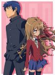  aisaka_taiga seifuku tagme takasu_ryuuji toradora! 