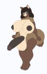  5_fingers 5_toes anthro areola balls big_balls big_breasts big_penis biped black_pupils blue_eyes breasts brown_areola brown_body brown_ears brown_fur brown_hair brown_nipples brown_nose brown_penis brown_tail canid canine colored colored_nails countershade_fur countershade_torso countershading curvy_figure digital_media_(artwork) dipstick_tail erection facial_markings feet fingers front_view full-length_portrait fur genitals gynomorph hair head_markings hi_res huge_balls huge_breasts huge_penis humanoid_feet humanoid_genitalia humanoid_hands humanoid_penis intersex jindragowolf looking_at_viewer mammal markings monotone_ears monotone_hair multicolored_body multicolored_fur multicolored_tail muzzle_(marking) nails navel nipples nude penis portrait pupils raccoon_dog simple_background slightly_chubby smile snout snout_markings solo standing tail_markings tan_balls tan_body tan_countershading tan_fur tan_inner_ear tanuki thick_penis three-quarter_view toes two_tone_tail vein veiny_penis voluptuous white_background white_nails wide_hips 