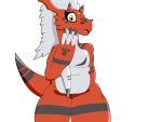  anthro bandai_namco digimon digimon_(species) female growlmon hi_res slightly_chubby solo tagme thick_thighs wide_hips 
