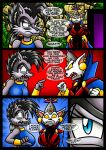  2015 alpha_(anti-lupe) angry anthro archie_comics arguing armor berty-j-a big_breasts black_hair blue_clothing blue_eyes bracers breasts canid canine canis cape cheek_tuft clothing comic dialogue domestic_cat dress ear_piercing ear_ring eyelashes facial_tuft felid feline felis female fur group hair hand_on_hip jewelry lupe_the_wolf mammal open_mouth piercing ponytail queen_hathor red_clothing red_dress ring_piercing sega sharp_teeth shocked_expression sonic_the_hedgehog_(archie) sonic_the_hedgehog_(comics) sonic_the_hedgehog_(series) speech_bubble teeth trio tuft white_body white_fur wolf yellow_sclera 