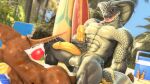  2022 2_penises 3d_(artwork) 4k abs absurd_res alcohol anal anal_penetration anthro artist_name athletic athletic_anthro athletic_male ball balls beach beach_ball beer beverage big_balls big_penis black_sclera brown_body brown_scales claws cobra cooler cowgirl_position darkflash23 detailed_background digital_media_(artwork) duo erection eyes_closed fangs feet fin fish forked_tongue from_front_position genitals gills grey_body grey_scales hi_res holding_own_penis holding_penis inflatable istio_(petruz) long_tail lying male male/male marine masturbation multi_genitalia multi_penis multicolored_body multicolored_scales muscular muscular_anthro muscular_male muscular_thighs nude on_back on_bottom on_top open_mouth outside pecs penetration penile penile_masturbation penis red_eyes reptile sawshark scales scalie seaside sex shark sharp_teeth snake snake_hood source_filmmaker surfboard tan_body tan_scales teeth toes tongue tongue_out towel two_tone_body two_tone_scales watermark white_body white_scales 