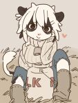  &lt;3 anthro blush boots bottomwear bovid bovine cattle clothing cowbell female footwear horn looking_at_viewer mammal milk_container pants smile smiling_at_viewer solo sweater topwear yagi_the_goat 