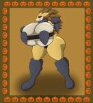  anthro big_breasts big_butt breasts butt female generation_1_pokemon granite_(ultrazeta120) halloween hi_res holidays huge_breasts hyper hyper_breasts nintendo pokemon pokemon_(species) sandslash solo ultrazeta120 video_games werewolf_costume 