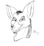 2017 canid canine canis clecnhed_teeth disney evil_grin fangs female feral fur grin half-closed_eyes headshot_portrait hi_res inner_ear_fluff jackal jimfoxx looking_at_viewer mammal narrowed_eyes portrait reirei_(character) signature smile smiling_at_viewer solo teeth the_lion_guard the_lion_king tuft 