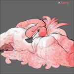  2022 anthro avian beak biped bird butt claws custapple digital_media_(artwork) eyes_closed feathers finger_claws flamingo flexible grey_background hi_res long_neck male pink_body pink_feathers simple_background solo tail_feathers 