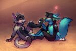  &lt;3 2018 anthro anthro_on_anthro black_body black_fur black_hair blue_body blue_collar blue_fur canid closed_smile collar dated domestic_cat duo erection fangs felid feline felis foot_fetish foot_lick foot_play footjob fur genitals glistening glistening_eyes green_eyes grey_body grey_fur hair humanoid_genitalia humanoid_penis licking male male/male mammal mouth_closed mylafox nude open_mouth open_smile pawpads penis pink_body pink_collar pink_fur red_pawpads sex short_hair signature simple_background sitting smile text tongue tongue_out url yellow_pawpads 