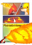  charmeleon comic darrow0 english_text fire forest generation_1_pokemon generation_2_pokemon hi_res nintendo plant pokemon pokemon_(species) quilava speech_bubble text tree video_games yuel 