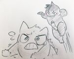  2019 anthro biped blush duo erection generation_1_pokemon gengar genitals hi_res imminent_rape kemono male nakadashimashta nintendo penis pokemon pokemon_(species) scared sketch video_games 