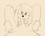  anthro balls clothing cursor duo echidna erection fellatio first_person_view gloves knuckles_the_echidna licking looking_at_viewer magzol male male/male mammal monochrome monotreme oral penis penis_lick sex simple_background size_difference sketch sonic_(series) sucking tongue tongue_out 