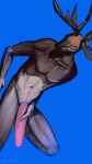  2022 7b7a2f 9:16 absurd_res anthro big_penis biped blue_background cervid digital_media_(artwork) digital_painting_(artwork) erection genitals glans hand_on_penis hi_res humanoid_genitalia humanoid_penis looking_at_viewer male mammal multi_nipple navel nipples nude penis signature simple_background solo 