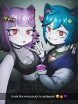  beverage brother clothing duo female glist_risuyushchiy hi_res humanoid male masyunya_(vkontakte) red_eyes selfie sibling sima_(vkontakte) sister vkontakte 